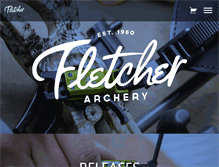 Tablet Screenshot of fletcherarchery.com